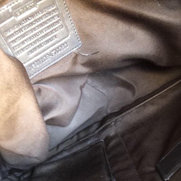 COACH Signature Voyager Khaki Bag - Picture 9 of 10